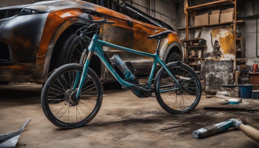 pintura de bicicletas