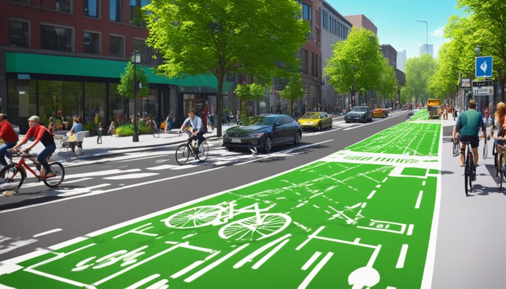 transporte sostenible en zonas urbanas